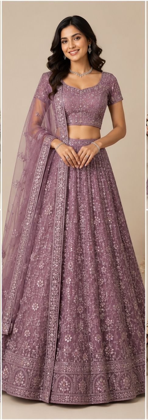 simthy Embroidered Semi Stitched Lehenga Choli-picture-17