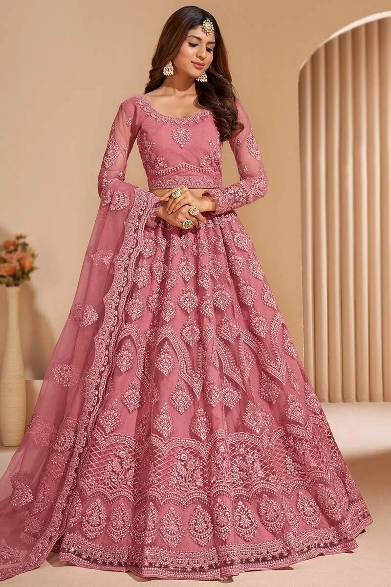 udbhav export Embroidered Semi Stitched Lehenga Choli-picture-14
