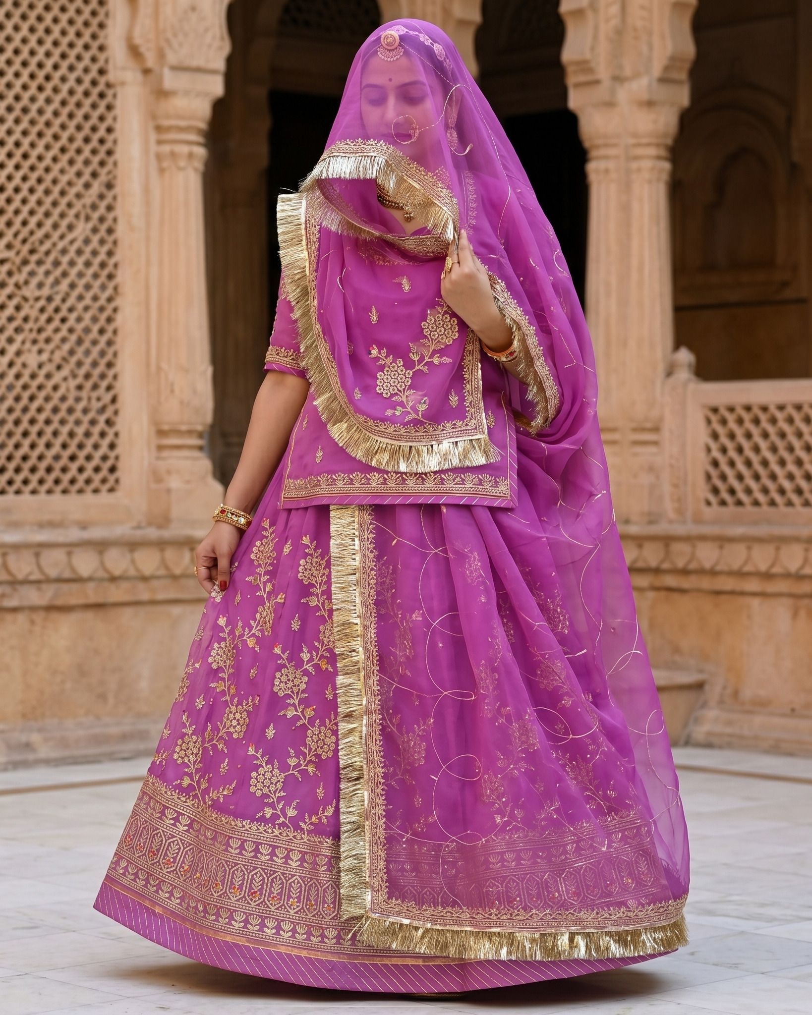 mantushti Embroidered Semi Stitched Rajputi Poshak-picture-21