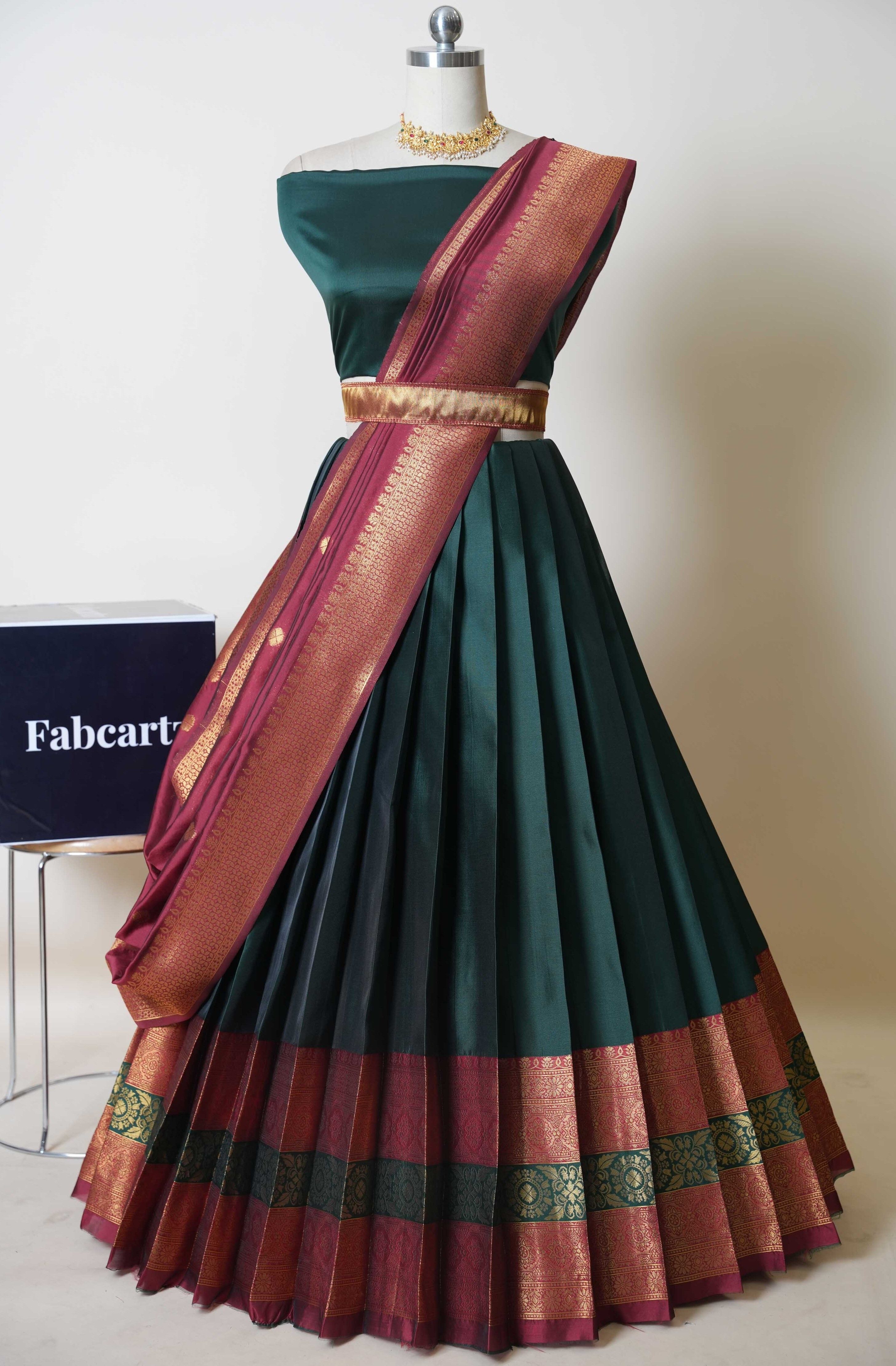 shree creation Self Design Semi Stitched Lehenga Choli-picture-17