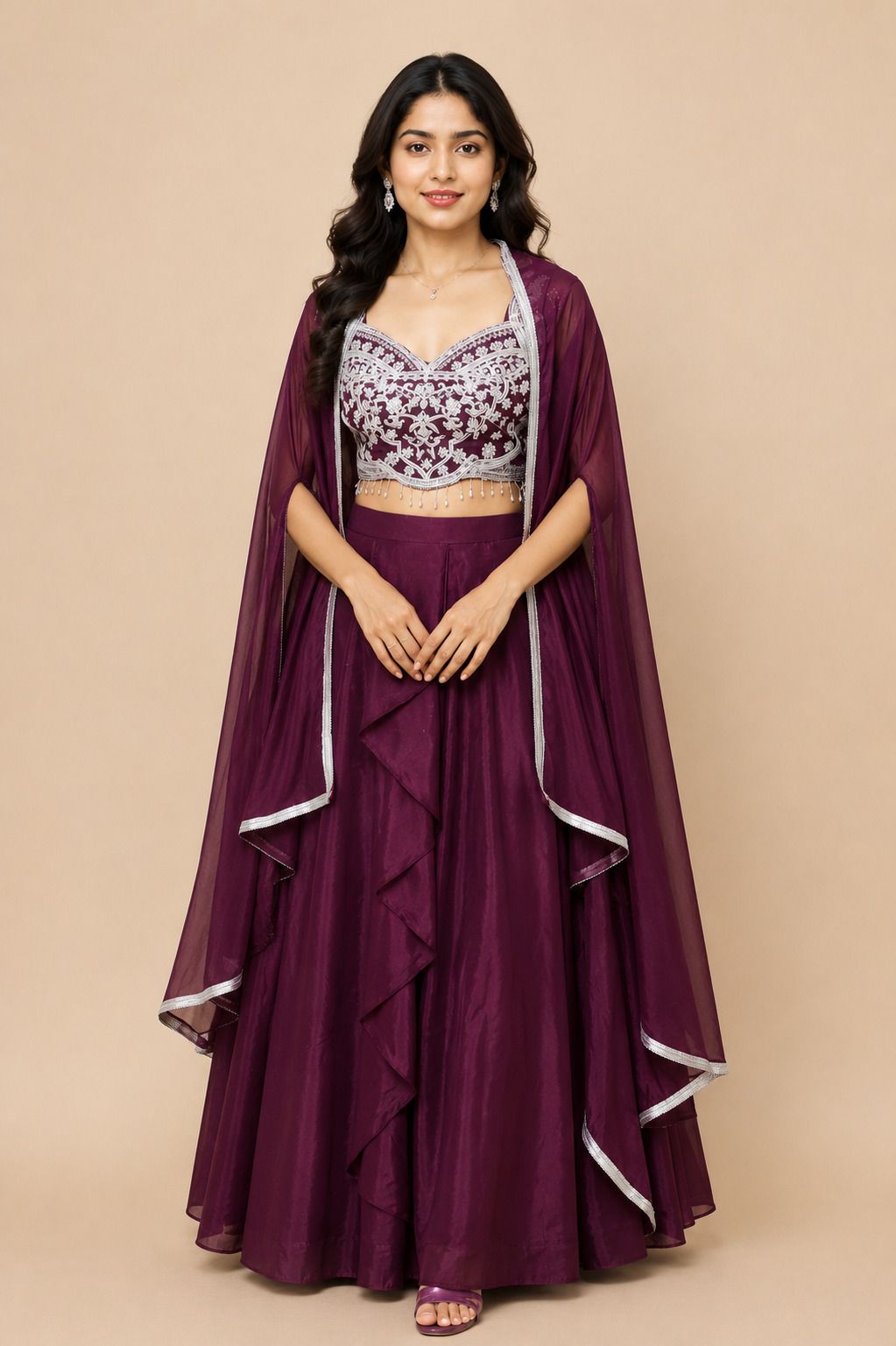 ruhi Embroidered Stitched Lehenga Choli-picture-31