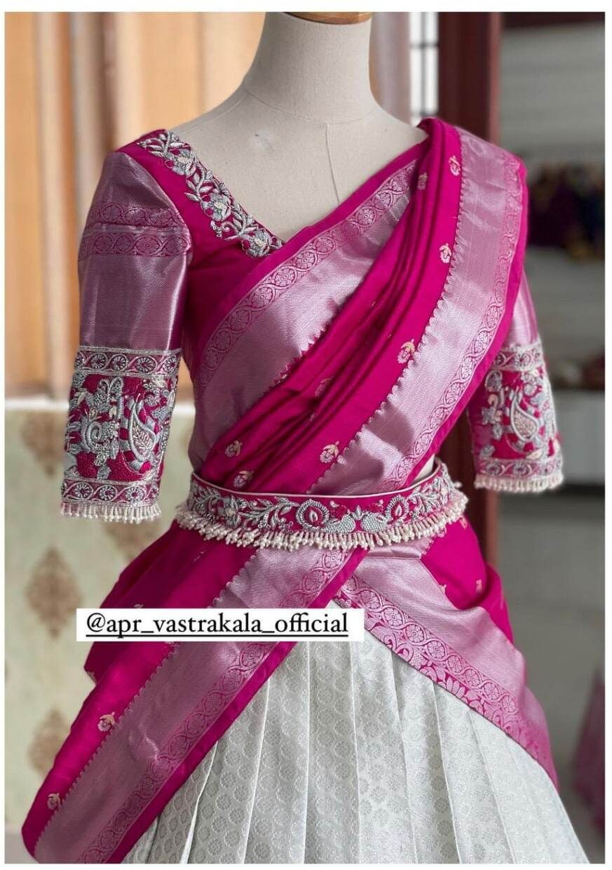 niv Self Design Semi Stitched Lehenga Choli-picture-28