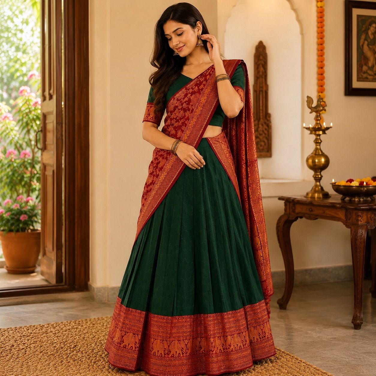 Printed Stitched Lehenga Choli-image-37
