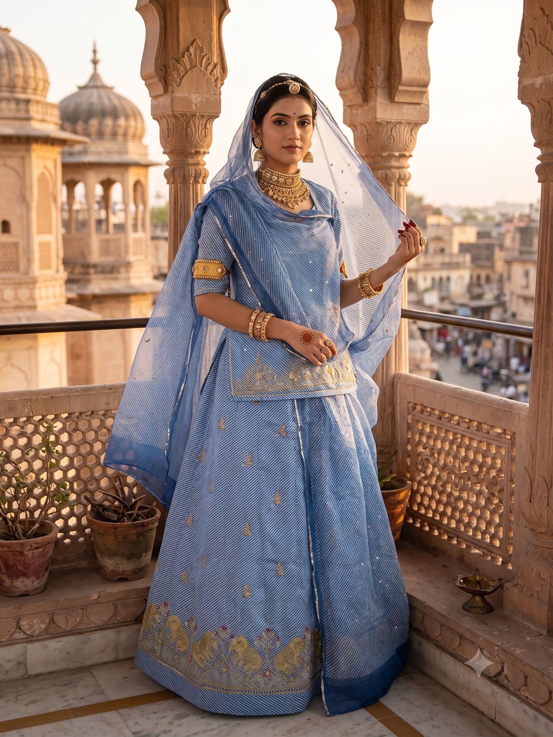 man fashion Embroidered Semi Stitched Lehenga Choli-picture-13