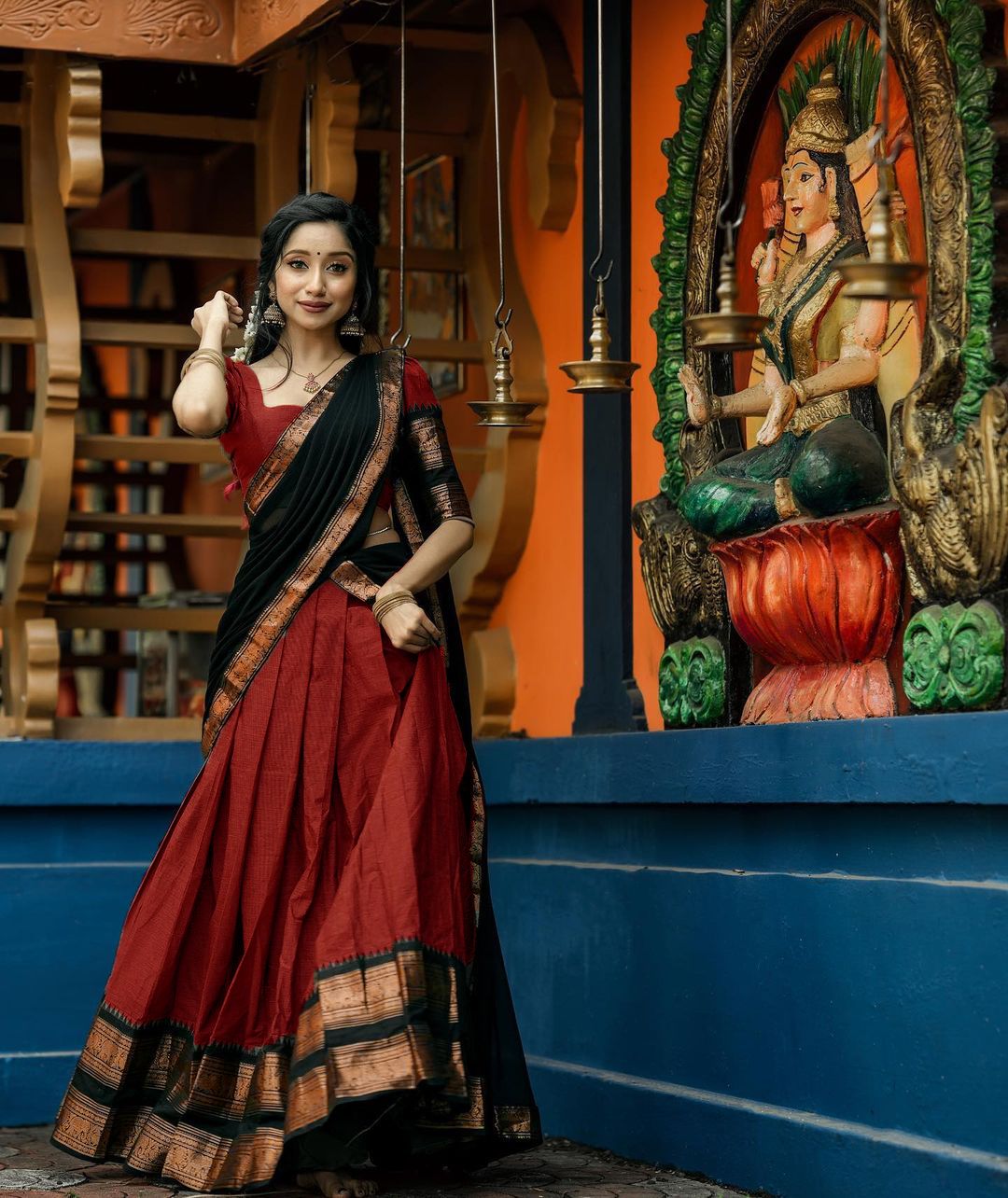 mahotsava Solid Semi Stitched Lehenga Choli-picture-17