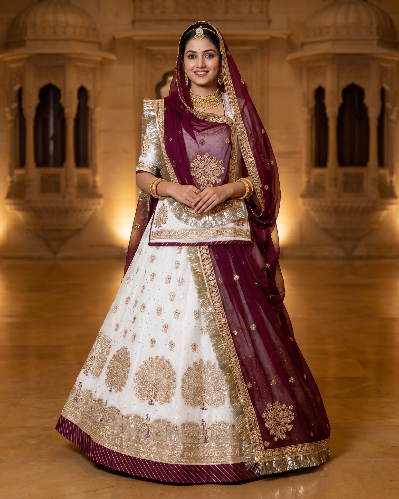 mantushti Embroidered Semi Stitched Rajputi Poshak-picture-24