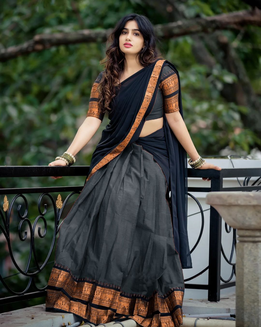 mahotsava Self Design Semi Stitched Lehenga Choli-picture-18