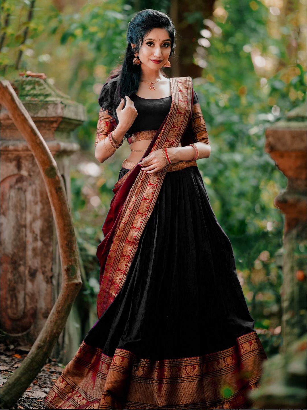 r k infinitive Solid Semi Stitched Lehenga Choli-picture-21
