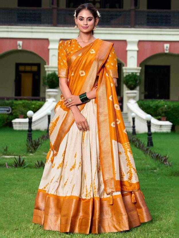 Self Design Semi Stitched Lehenga Choli