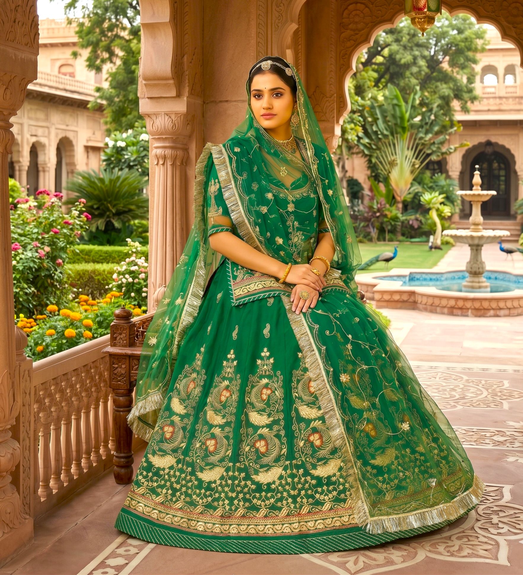 Embroidered Semi Stitched Lehenga Choli-image-22