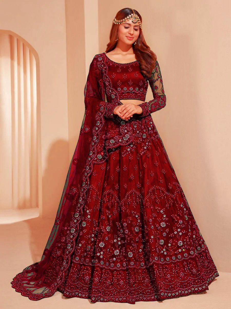 komal Embroidered Semi Stitched Lehenga Choli-picture-23
