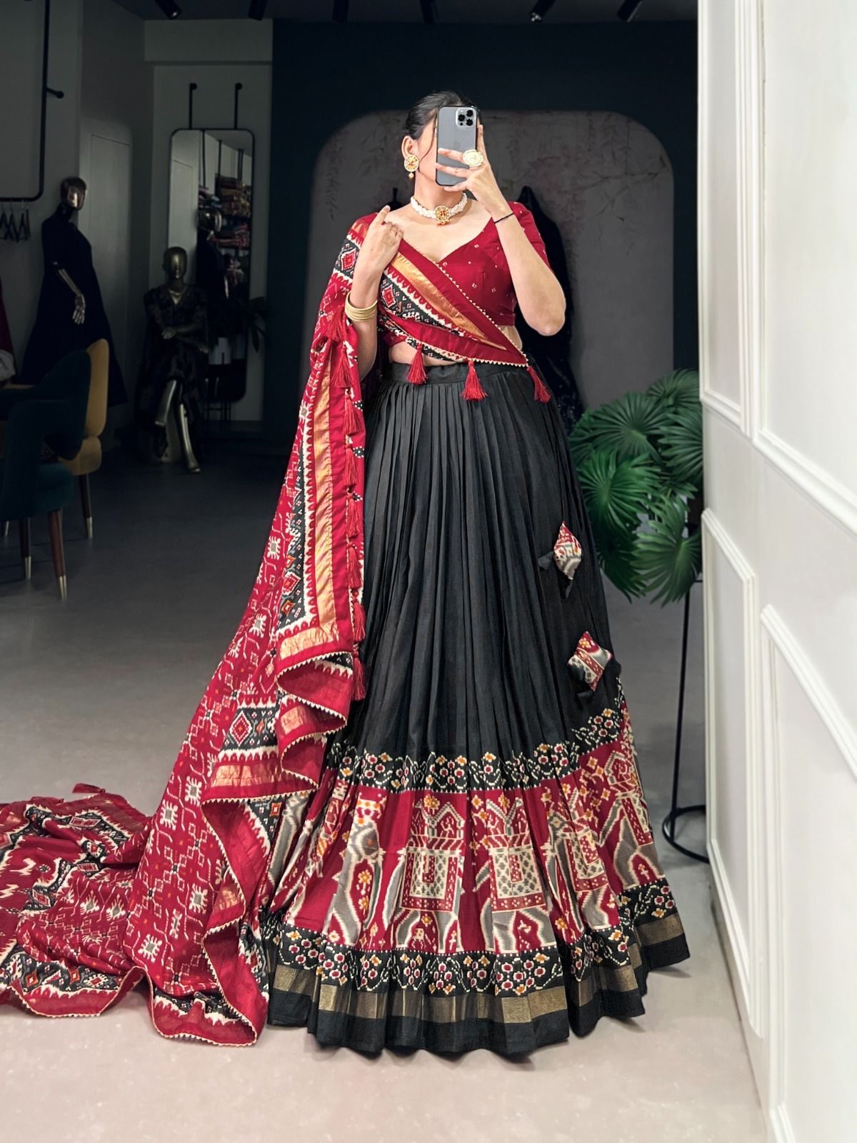cynorcreation Floral Print Semi Stitched Lehenga Choli-picture-27