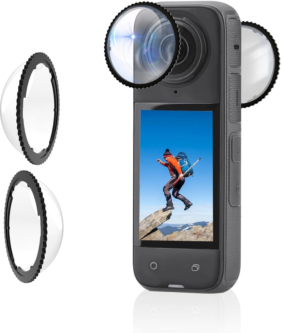girik X4 Lens Guard Insta360, High Transparency Tempered Glass Lens Protector Camera Lens Cap-image-37