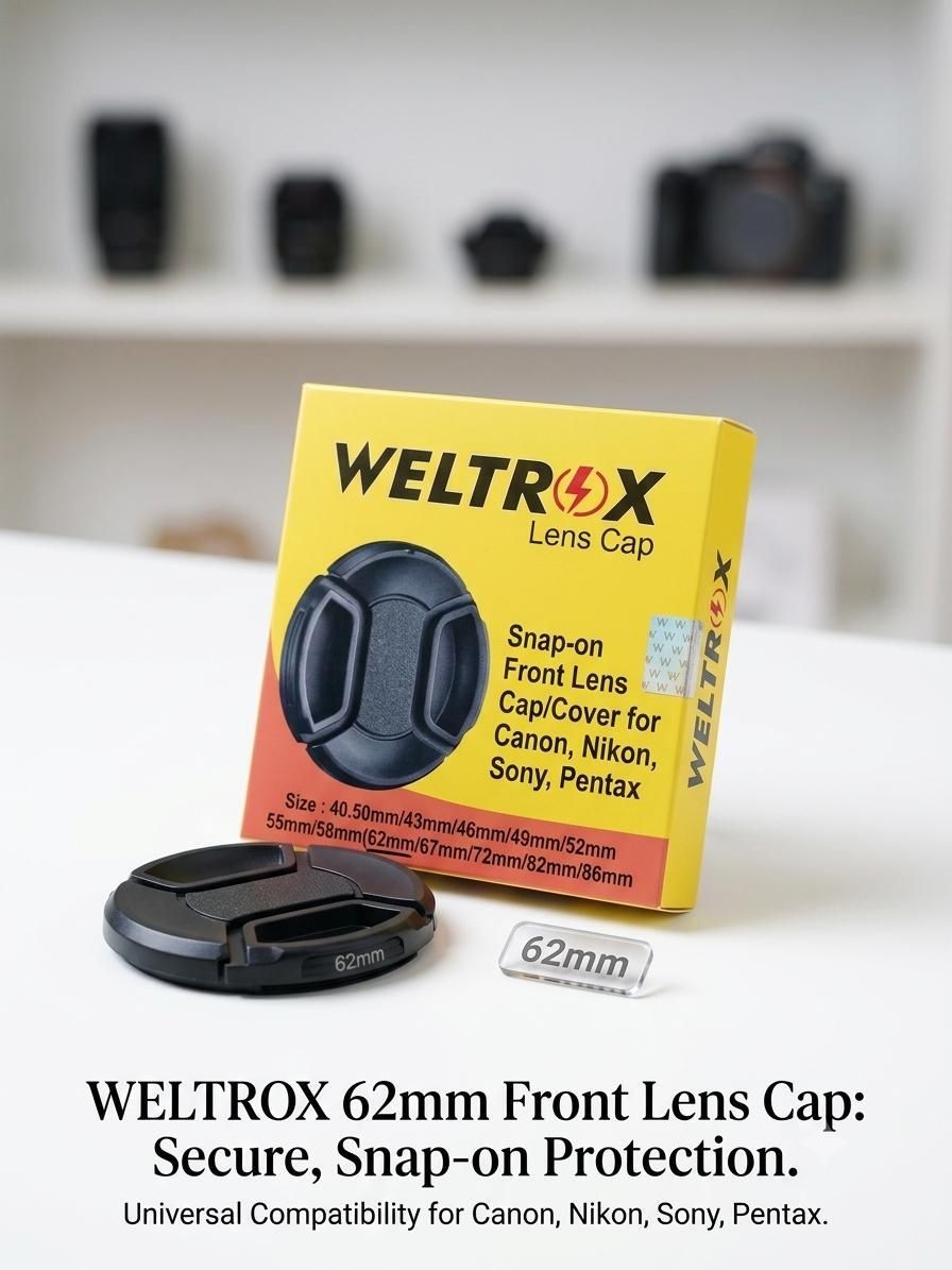 WELTROX 62mm Lens Cap-image-3