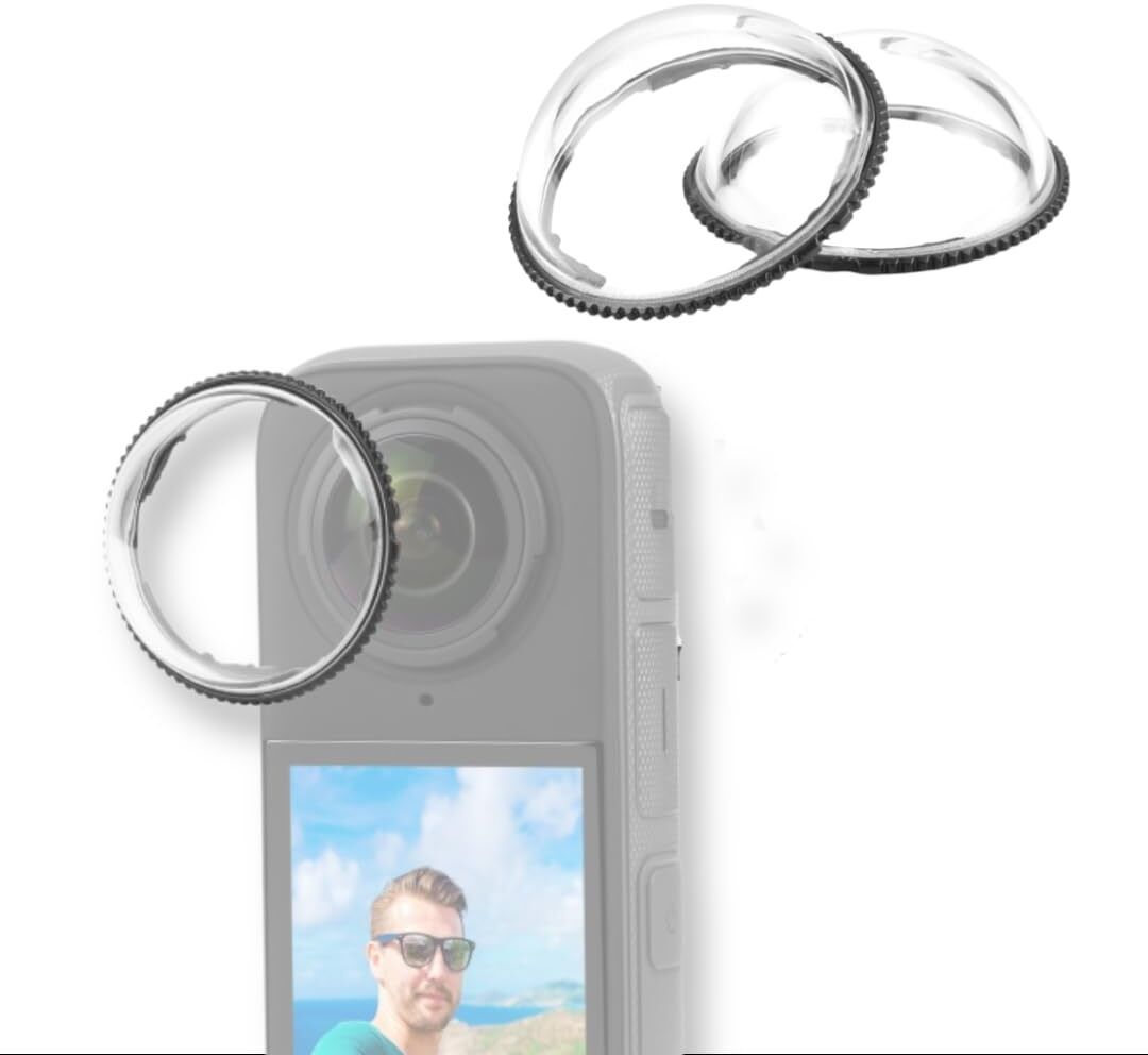 PULUZ Dual Lens Guards Suitable for Insta360 One X4 CameraLens Cap-image-49