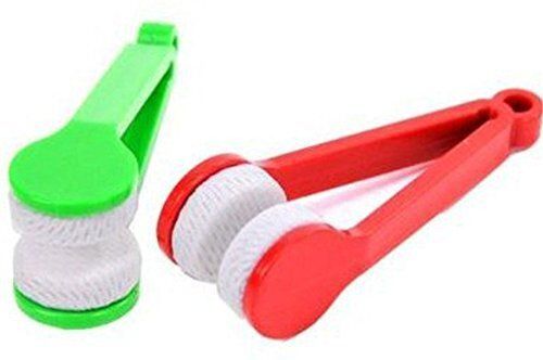PRIMEFAIR 2 PCS Mini Sun Glasses Eyeglass Spectacles Cleaner Soft Brush Cleaning ToolLens Cleaner