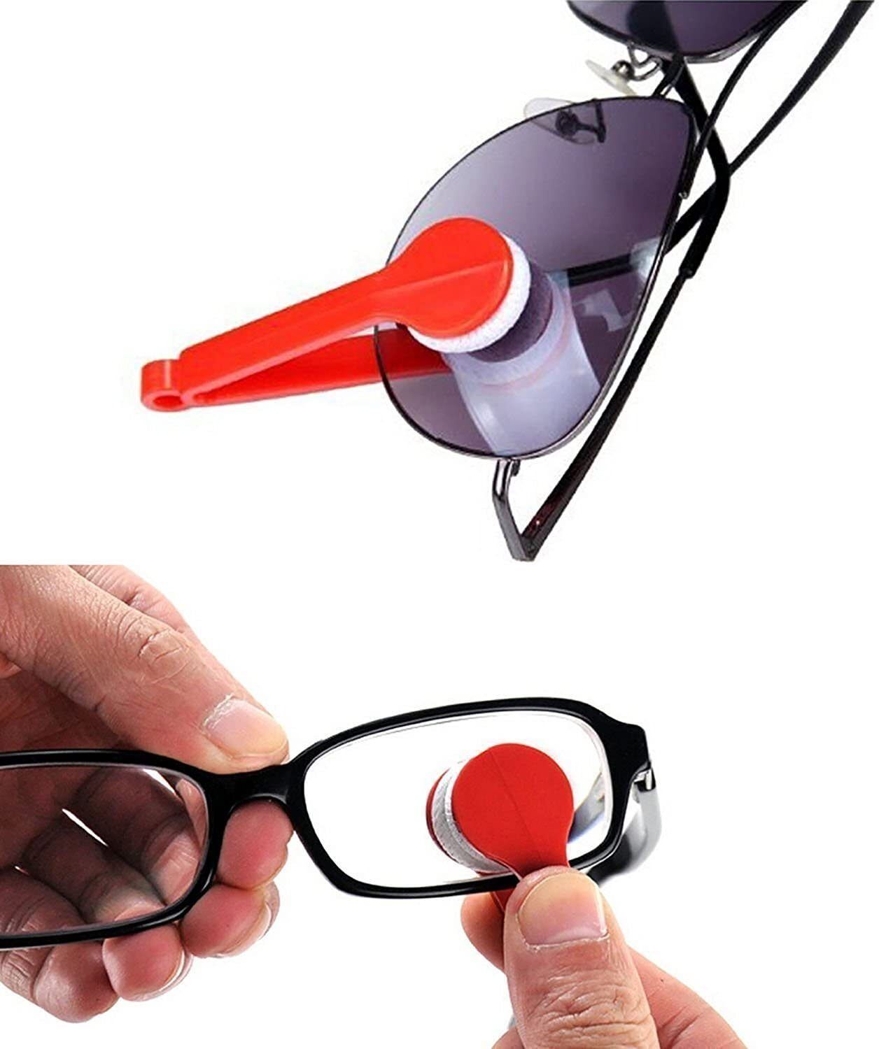 PRISHON Sun Glasses Eyeglass Microfiber Spectacles Cleaner Soft Brush Cleaning Tool Lens Cleaner