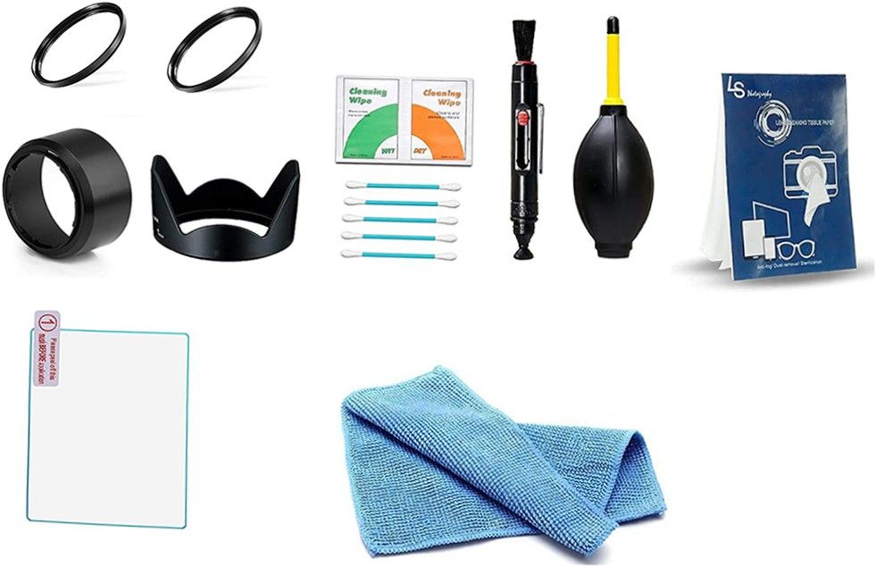 FND Nikon D3500 12 in 1 Combo Kit of Accessories (Hood, Filter and Cleaning Kit)Lens Cleaner-picture-22