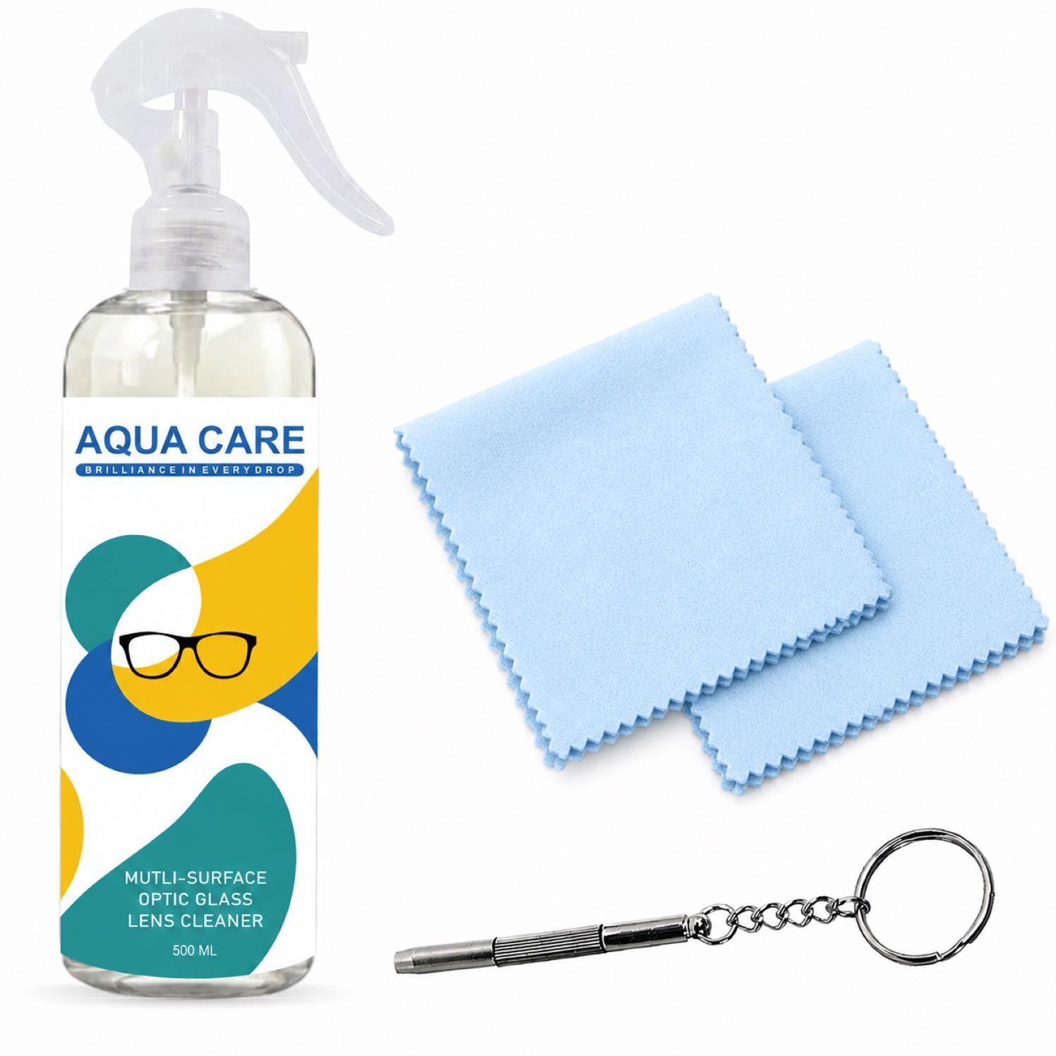 Aqua Care Lens Cleaner Spray 500ML with 2 Cloths and Screw Cap for Camera Eyeglass Cleaner Lens Cleaner-picture-15