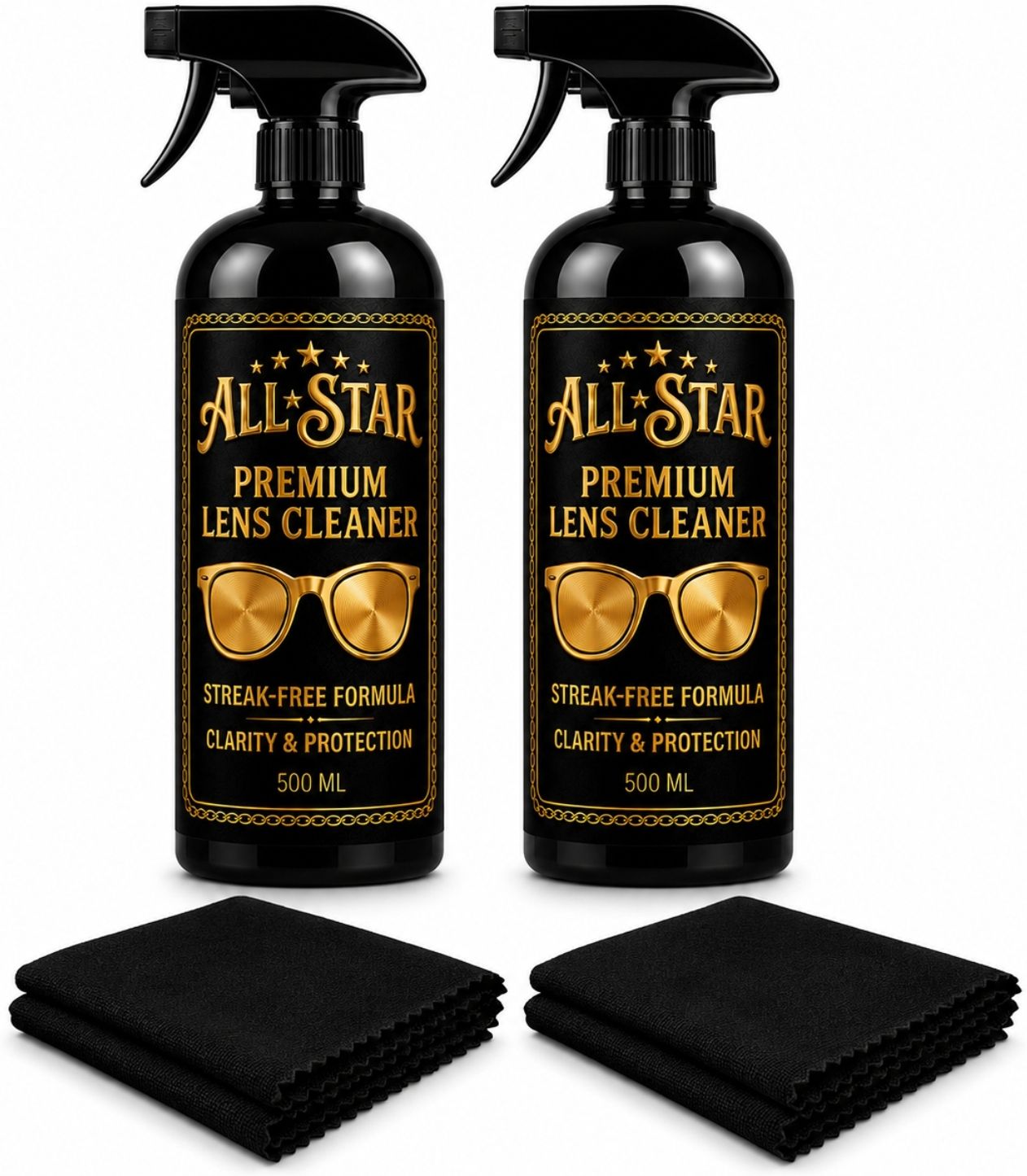 All Star Lens Cleaner Spray 500ML Pack of 2 with 2 Cloths for Glasses Lens Care Kit Clean Lens Cleaner-image-31