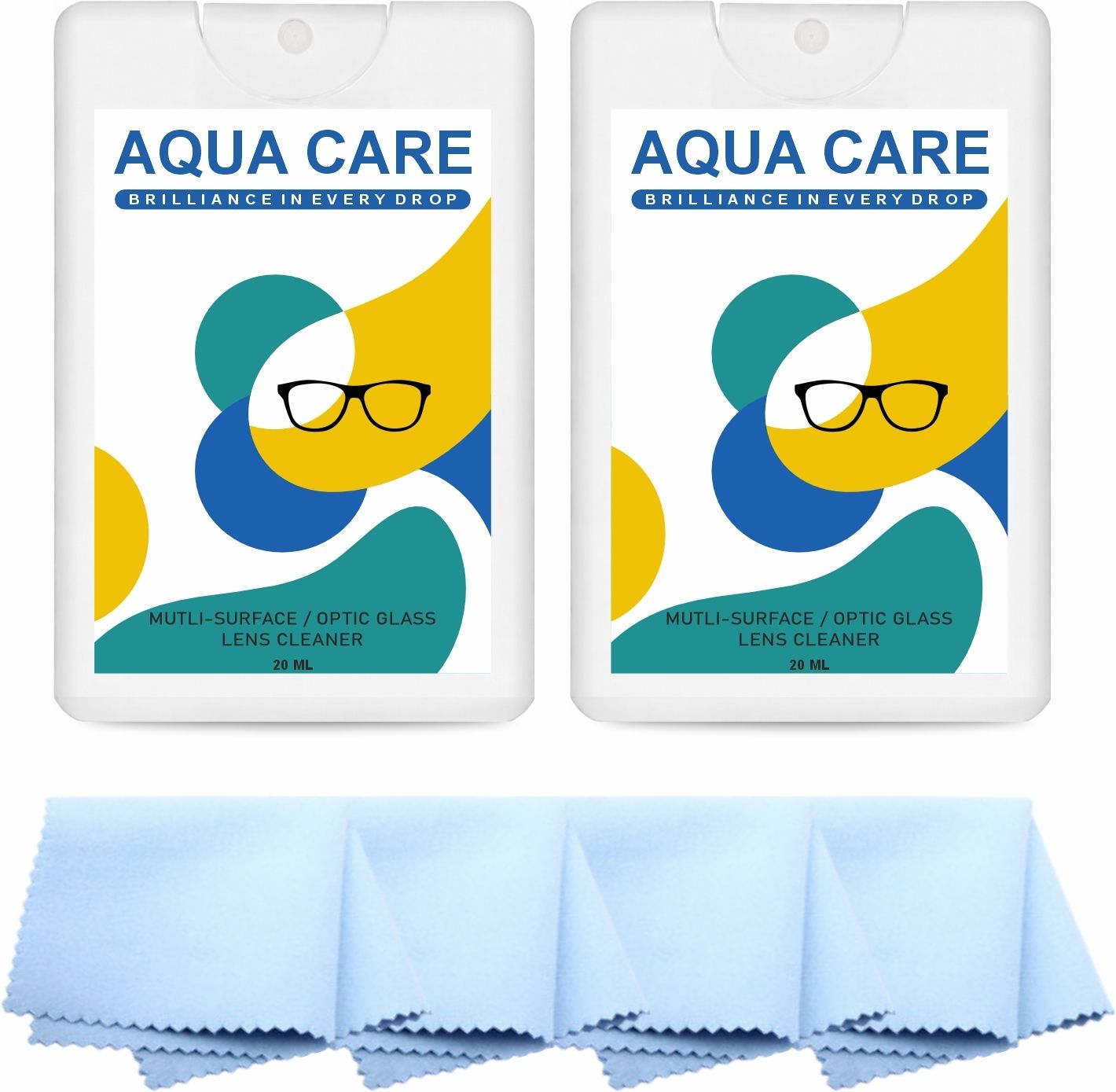 Aqua Care Lens Cleaner Spray 20ML Pack of 2 with 4 Cloths Glasses Lens Cleaner Kit Lens Cleaner-image-32