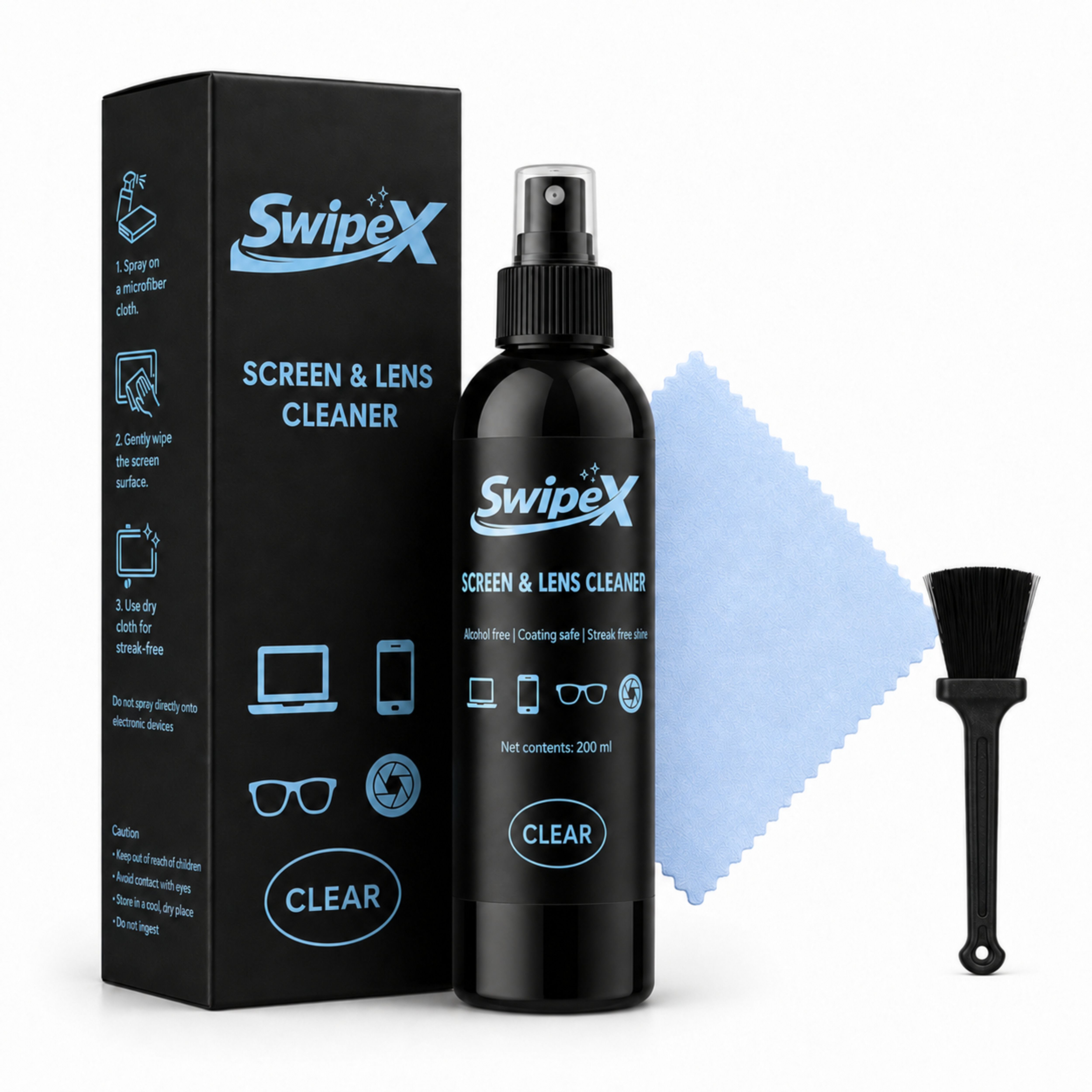 Needle Swipex Screen Cleaner with Cleaning Kit And Microfiber Cloth for Computers, TV Lens Cleaner-image-44