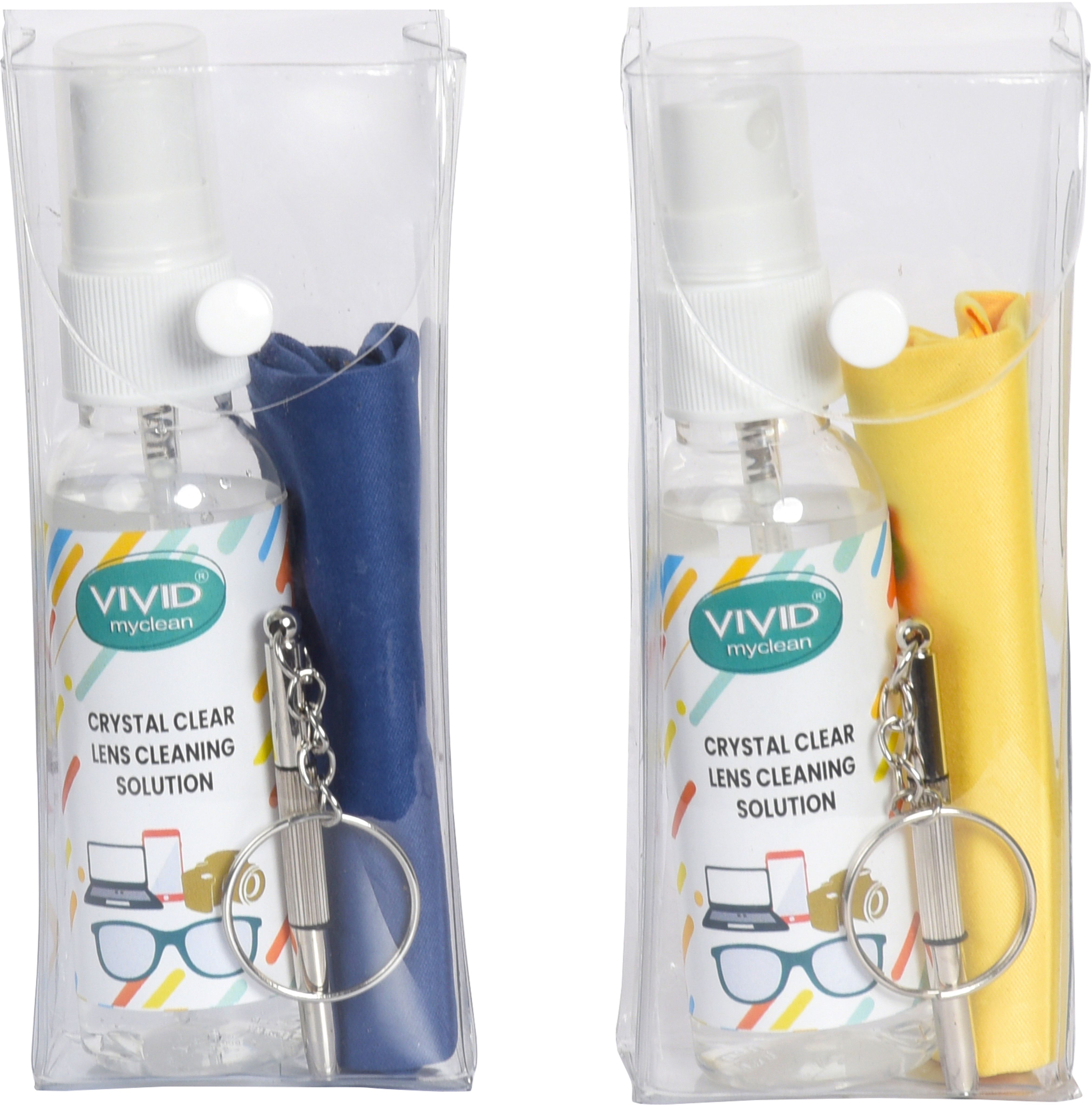 VIVID VividVision® Combo of 2 PRODUCTS- 50ML spray-contains NO Detergent, NO foam, cleaning cloth, Screw Driver-Cleans Any Lens or Screen(Spectacles,Mobile,Laptop) Eyeglass Repair kit - Pack of 2 itemsLens Cleaner-picture-22