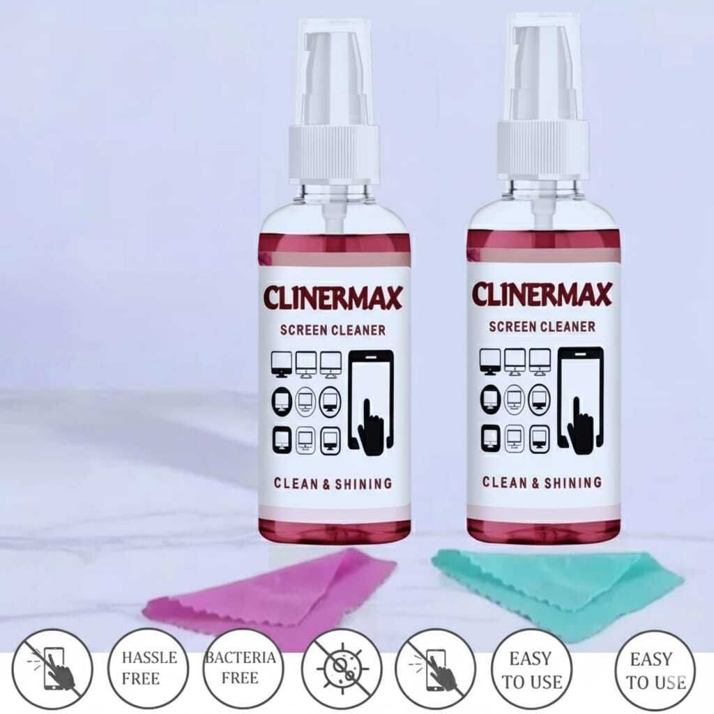 Clinermax 50ml Pocket Screen Cleaner Spray Combo with Microfiber Cloth for Mobile Lens Cleaner-image-46