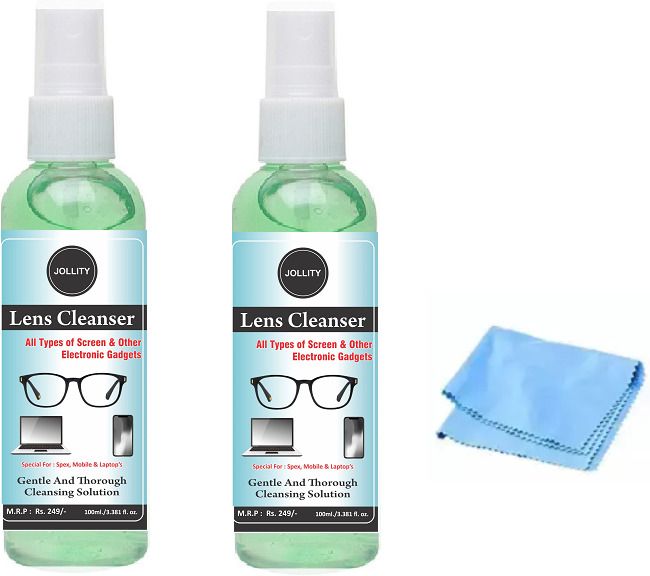 Jollity Spectacles And Sunglasses Cleaning Spray Lens Cleaner 100 ML (Pack of 2) Lens Cleaner-image-22