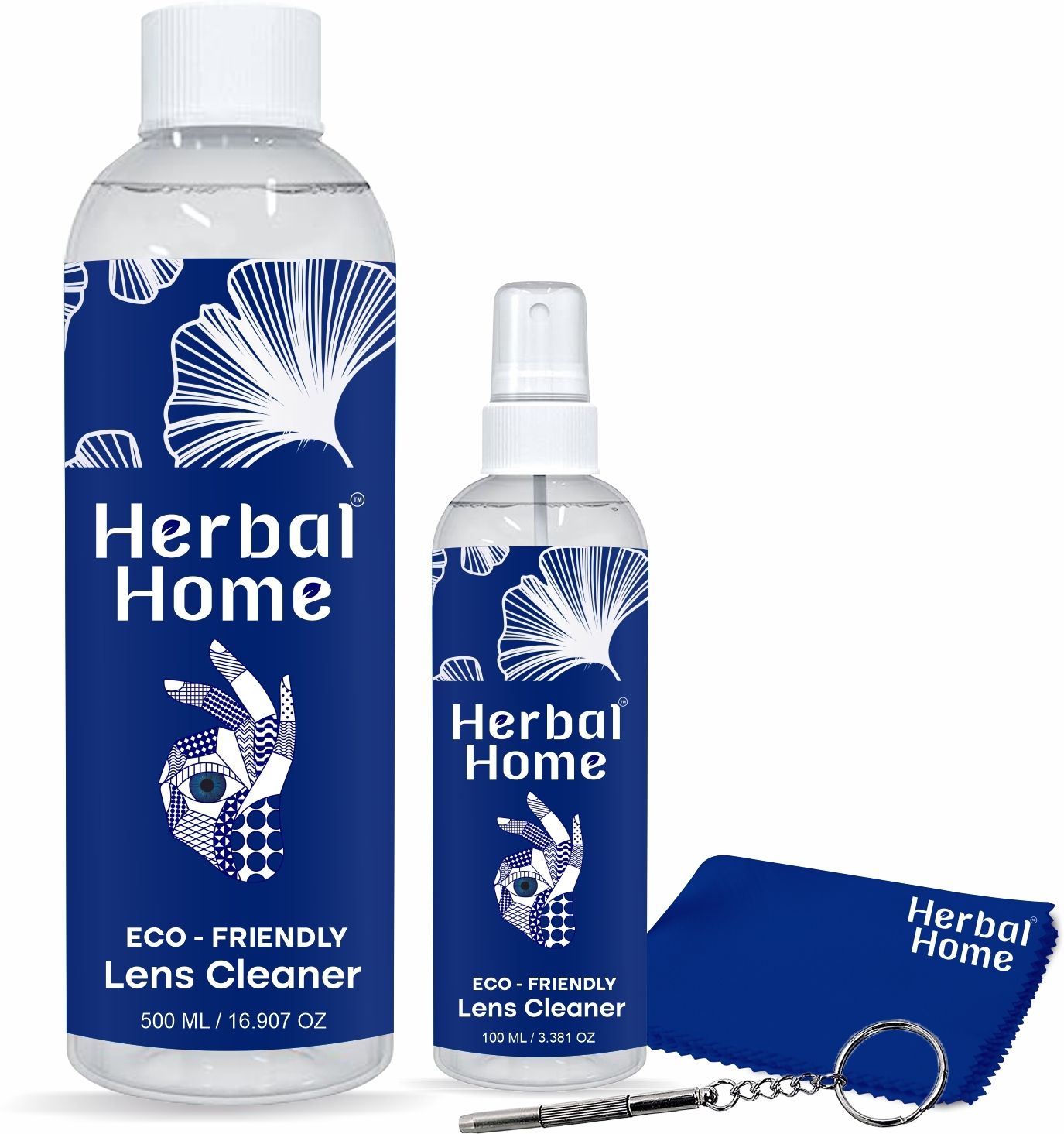 Herbal Home Lens Cleaner For 500 Ml Refill and 100 Ml and 1 Cloth and 1 ScrewdriverLens Cleaner-image-39
