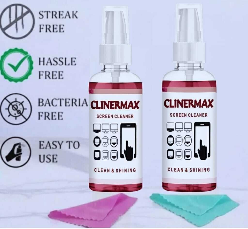 Clinermax 50ml Pocket Screen Cleaner Combo | Microfiber Cloth | Mobile Laptop TV Cleaner Lens Cleaner-image-29