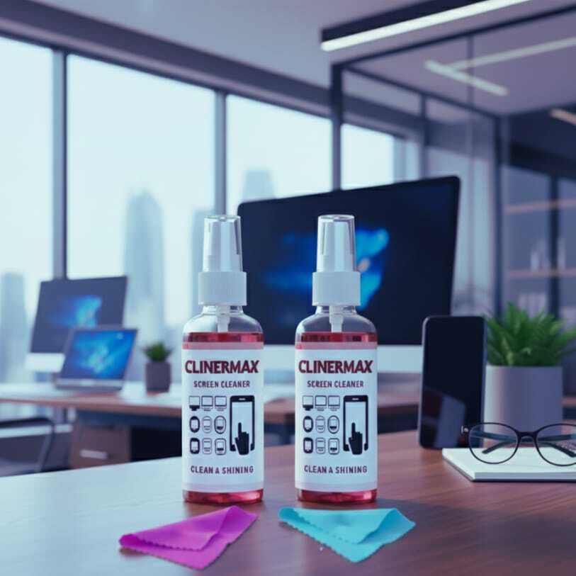 Clinermax 50ml Screen Cleaner Spray Pocket Combo with Microfiber Cloth for Mobile Laptop Lens Cleaner-image-39