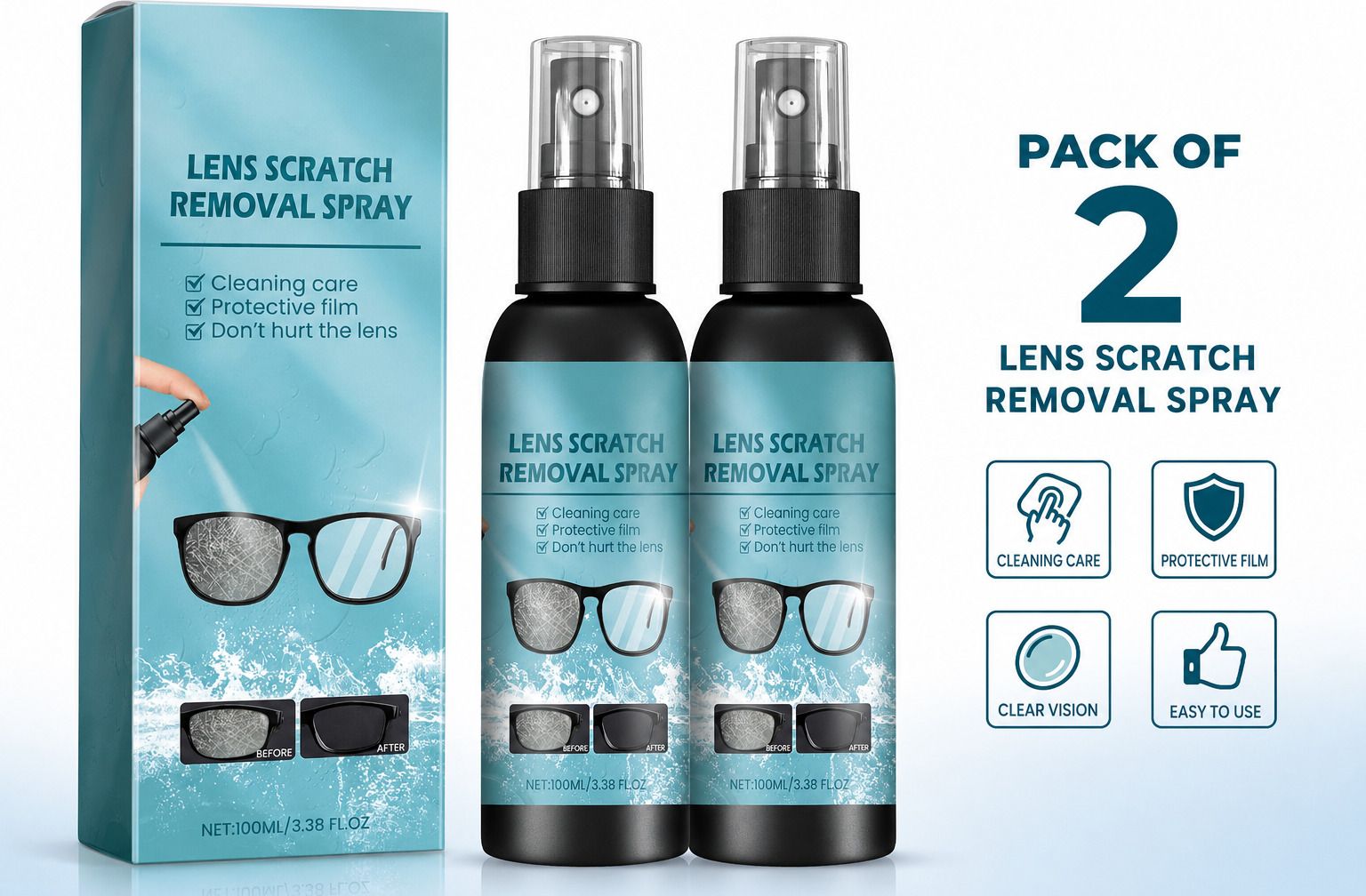 EMPORT ENTERPRISE Lens Scratch Remover for Glasses,Lenses.Eyeglass, Camera Lens, Windshield Glass Lens Cleaner-image-5