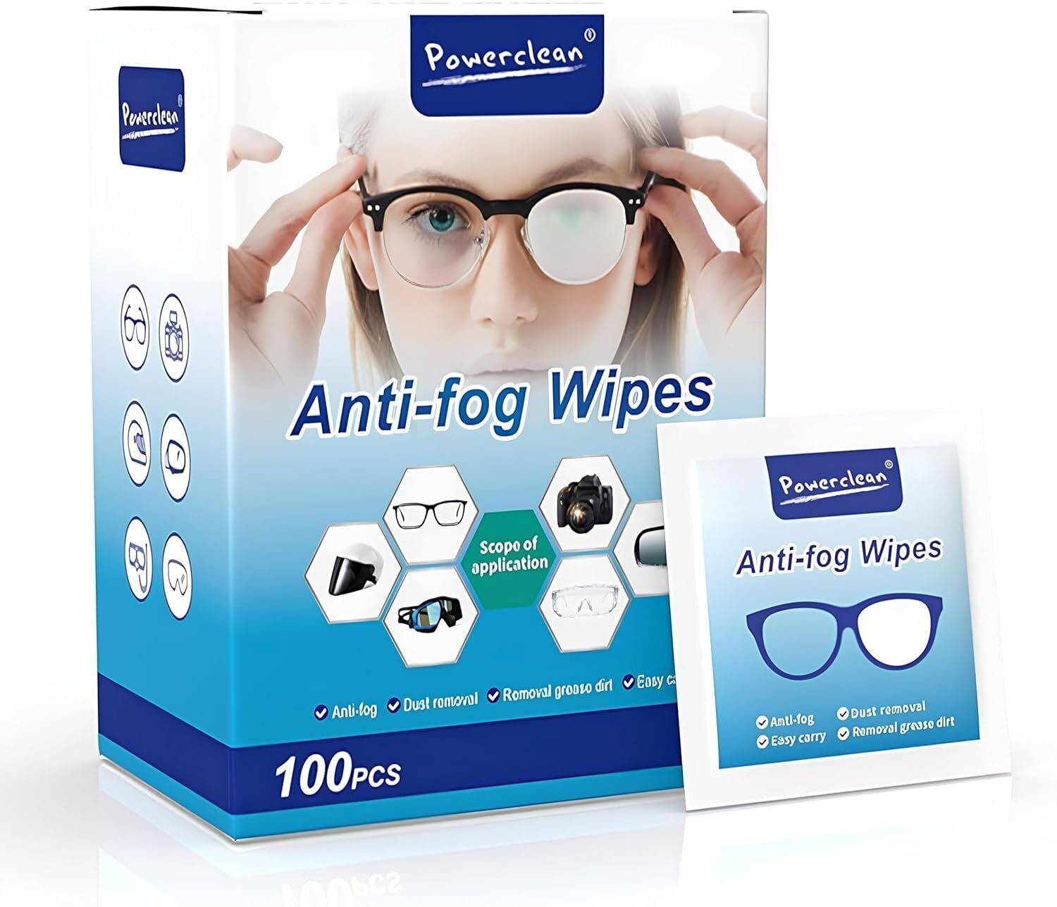 GIFTRIYA Premium Anti Fog Lens Cleaning Wipes Individually Wrapped Lens Cleaner-image-23