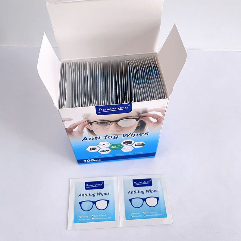 PDENTERPR 100Pcs Anti Fog Wipes for Glasses, Individually Wrapped Lens Cleaner Wipes C Lens Cleaner-image-35