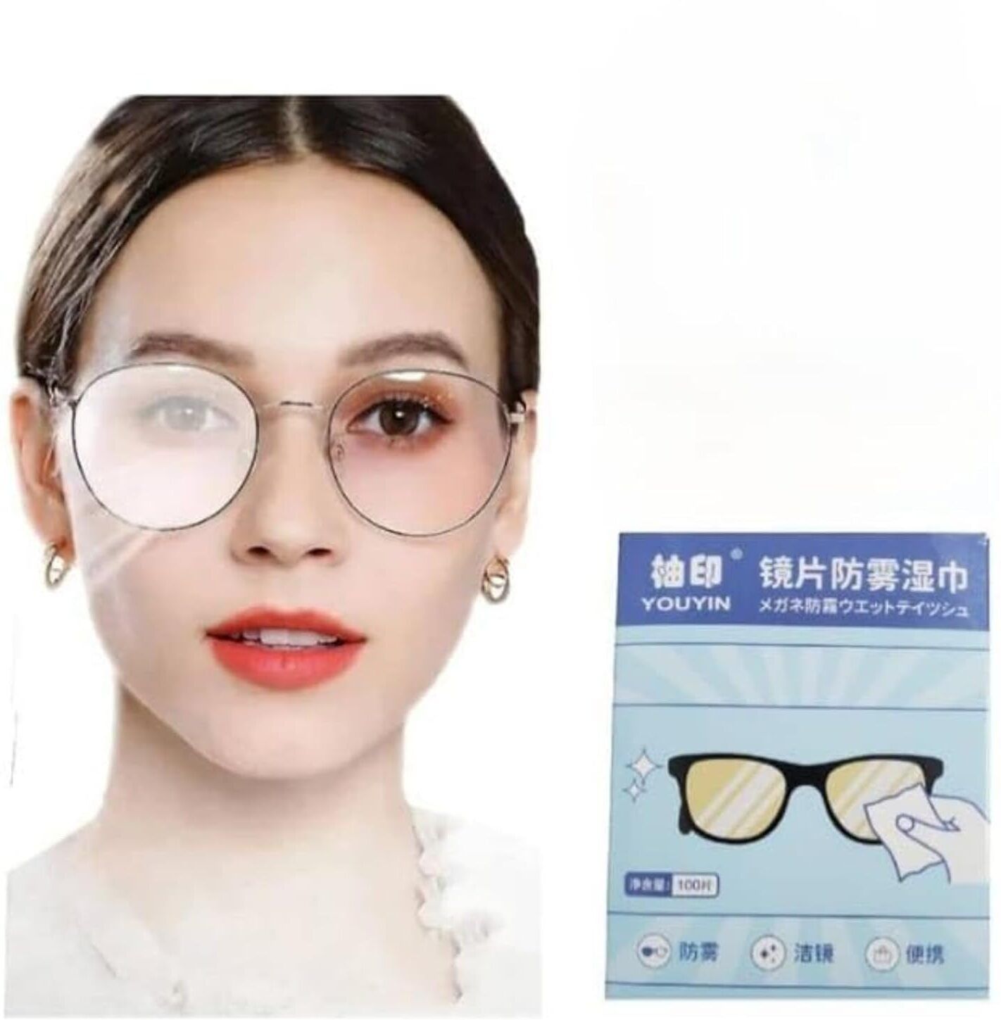 shoprista Anti-Fog Wipes for Glasses – 100 PCS Lens Cleaner-image-28