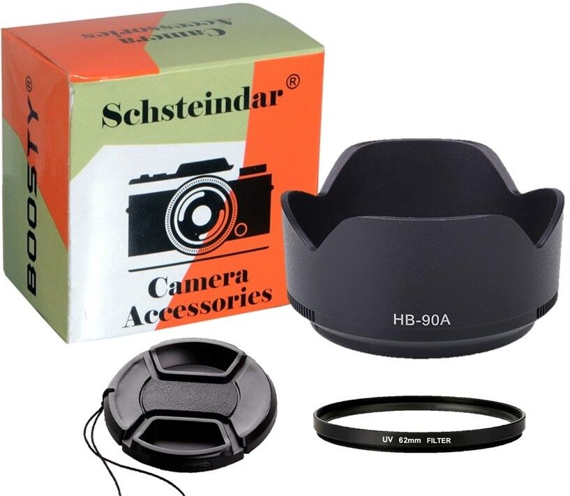 Schsteindar (3Pcs Combo) HB-90A Lens Hood Shade for Nikon Z30 Z50 Z Fc ZfcLens Hood-image-23