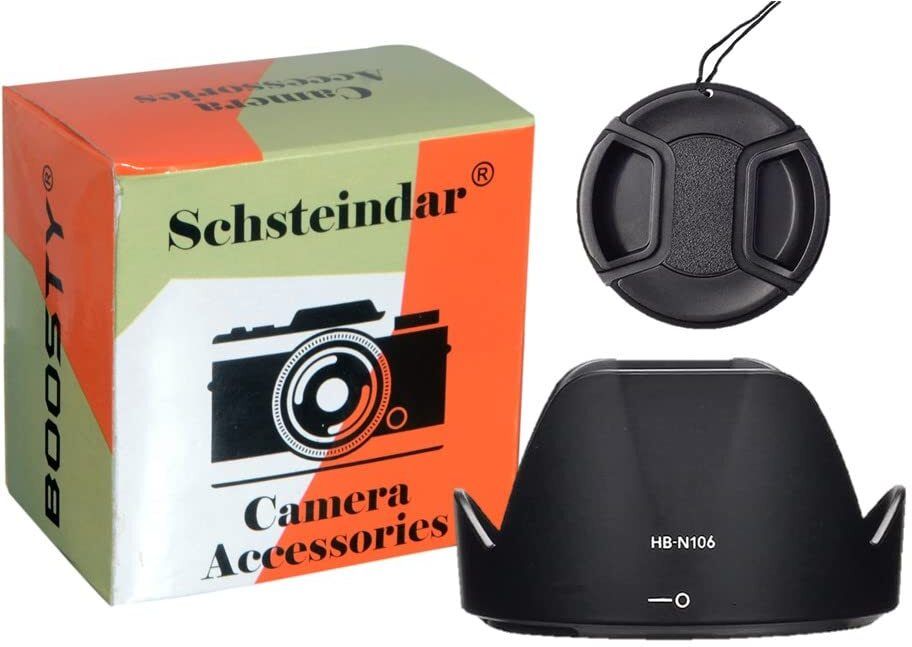 Schsteindar HB-N106 Lens Hood for Nikon AF-P(Not for AF-S) DX Nikkor 18-55mm f/3.5-5.6G VR Lens Hood-image-23