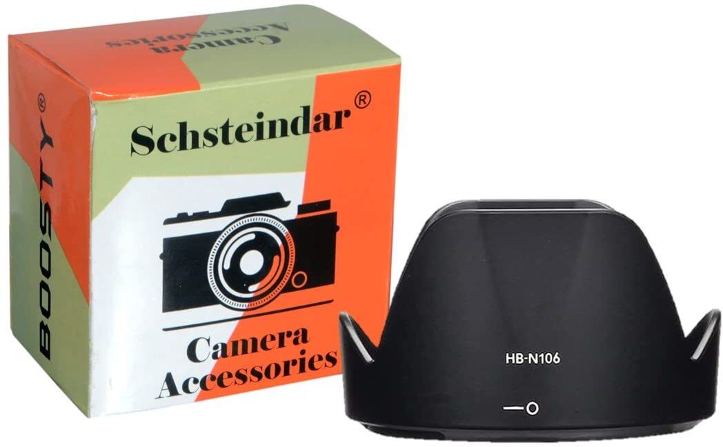 Schsteindar Branded HB-N106 Bayonet Lens Hood for Nikon HB-N106 BayonetLens Hood-image-27