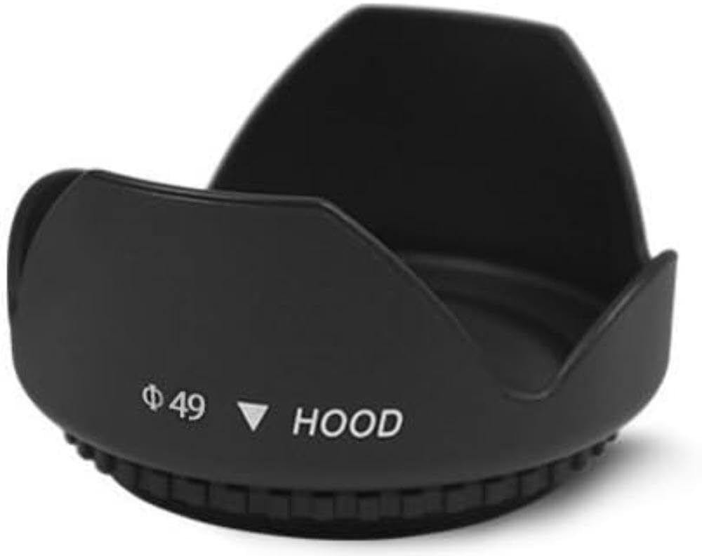 SUPERNIC 49mm Digital Tulip Flower Lens Hood for Canon EOS M6Lens Hood-image-41