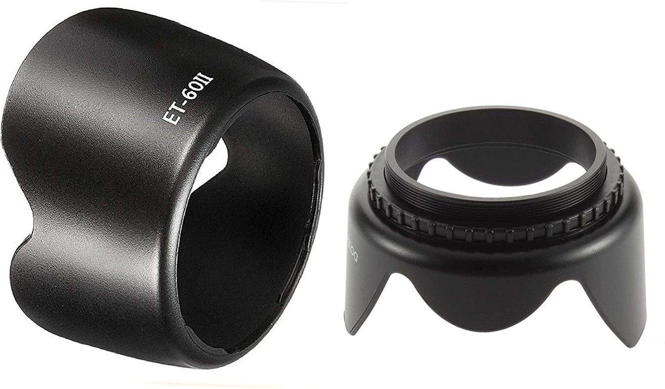 FND Hood for Camera Lens Flower 58MM for Canon 18-55 & ET 60 II for 55-250 is IILens Hood-image-9