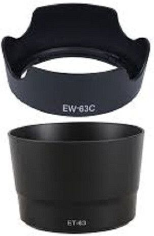 MILLETS 2 Pcs Lens Hood Camera Lens Hood for Canon EF-S: 1 Pcs EW-63C EW63C Lens Hood-image-20