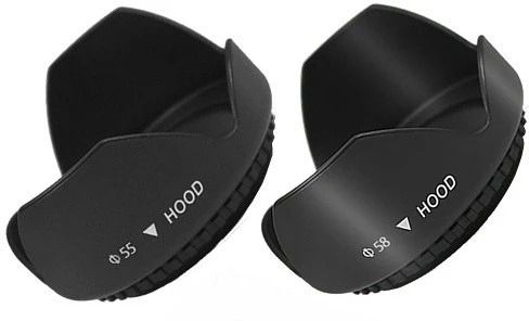 MILLETS 55mm and 58mm Digital Tulip Flower Lens Hood for Nikon D3500 Lens Hood