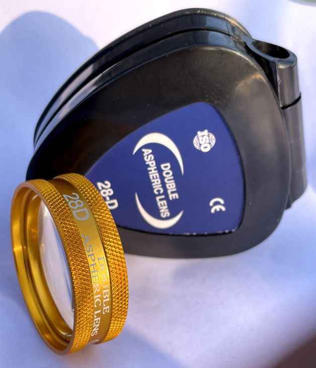 Deepindustries 28D Diopter Golden Color For Slit Lamp Standard Zoom Lens-image-29