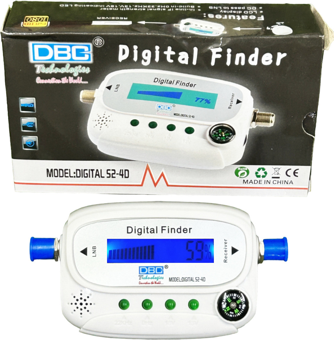 balrama Satellite Finder Dish Antenna Gain DB Meter Signal Meter Solid DBC Yuri Dilos Digital Multimeter image 1