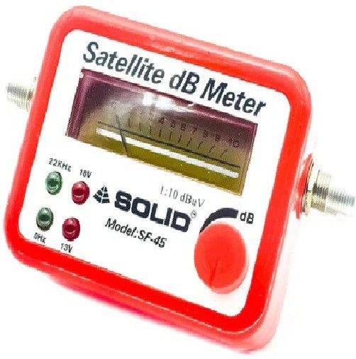 satellite db meter sf-45 dish antenna gain measuring instrument signal pointer non-magnetic electronic level