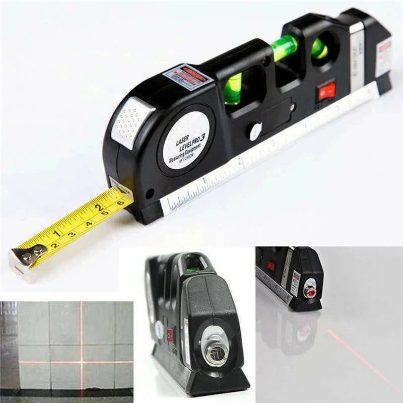 Multipurpose Laser Spirit Level Multipurpose Laser Spirit Level Vertical Line Tape Measurement Lazer Leveling Non-magnetic Carpenter's Level-image-17