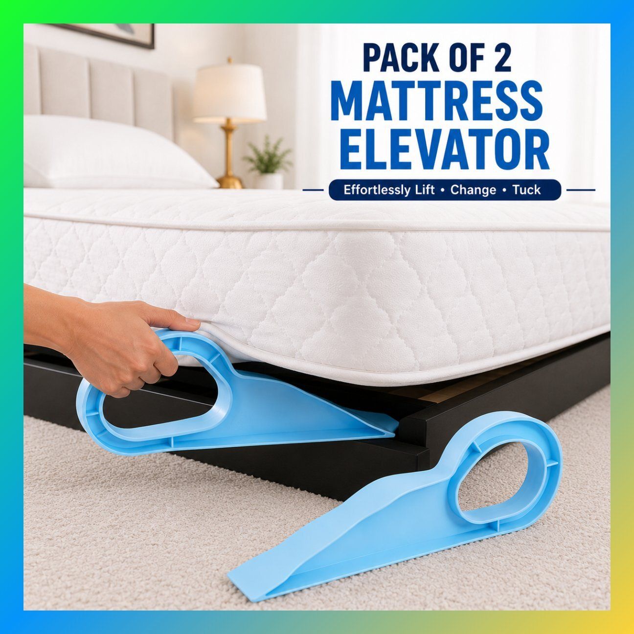 dealoma Pack of 2 Mattress Wedge Home Accessory Cleaning Helper Utility Tool 235 Pack of 2 Mattress Wedge Home Accessory Cleaning Helper Utility Tool 235 Magnetic Line Level-picture-28