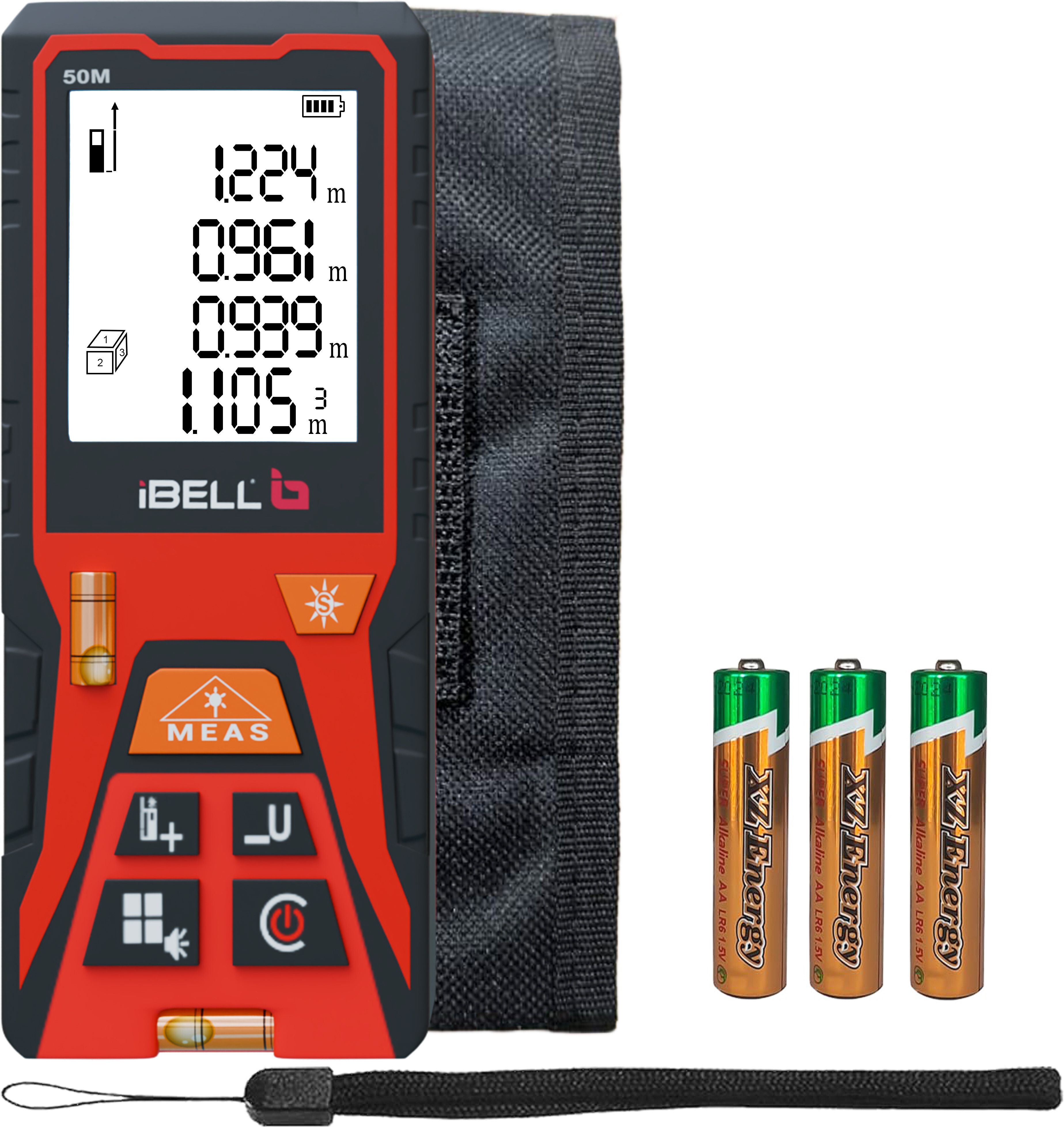 ibell DM50-02 Professional Laser Distance Meter 50M, Indoor & Outdoor Mode, Max/Min & Continuous Measurement, Ideal for Home, DIY & Professional Use, Magnetic Engineer's Precision Level-picture-12