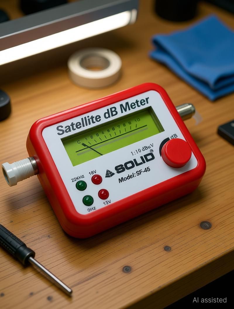 gadariya king SOLID SF-45 All Dish Satellite meter Signal Finder Full HD Satellite dB Meter Non-magnetic Electronic Level-picture-37